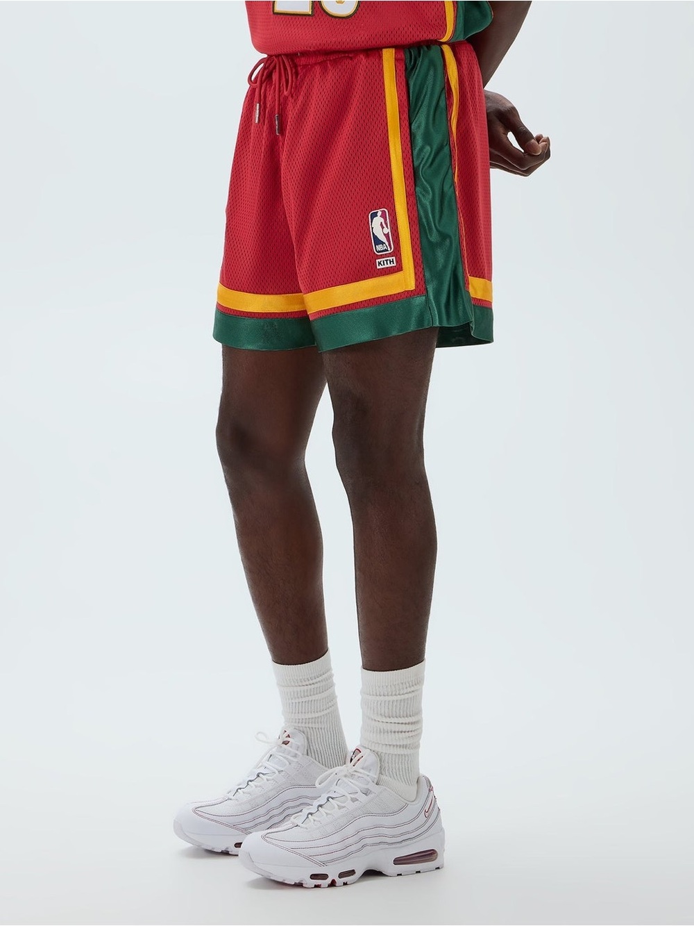 Kith for NBA All-Star Seattle SuperSonics Short Basketball Shorts Crimson Large